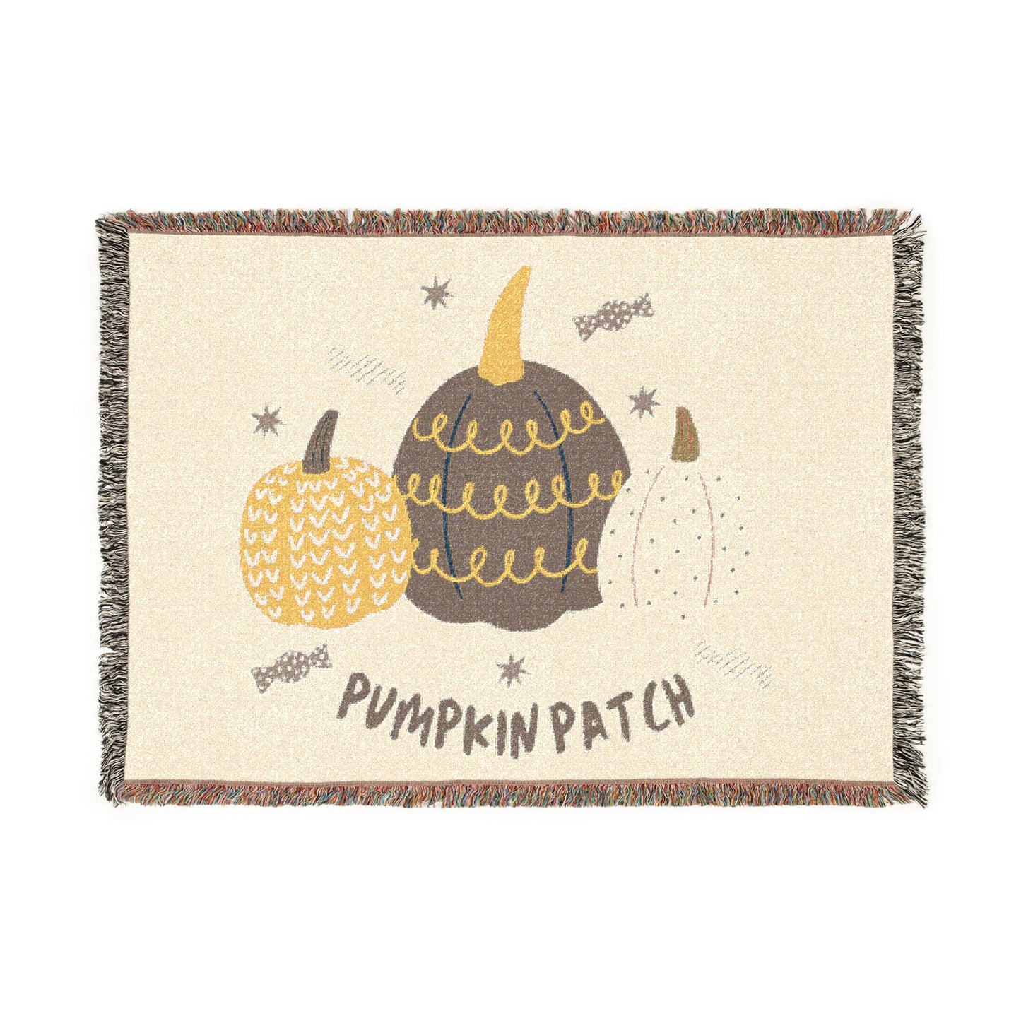 Pumpkin Patch Woven Blanket
