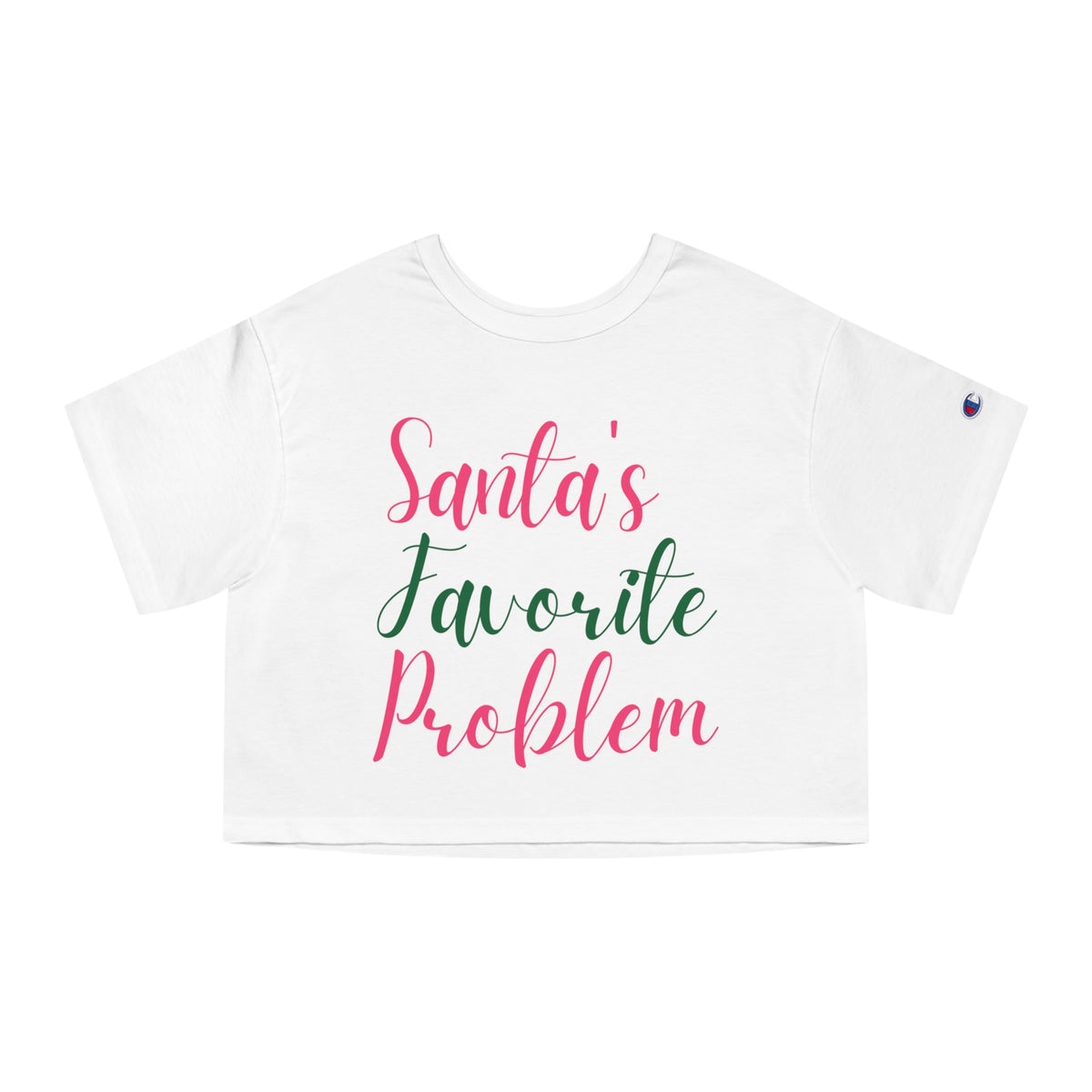 Santa's Favorite Problem Cropped Tee