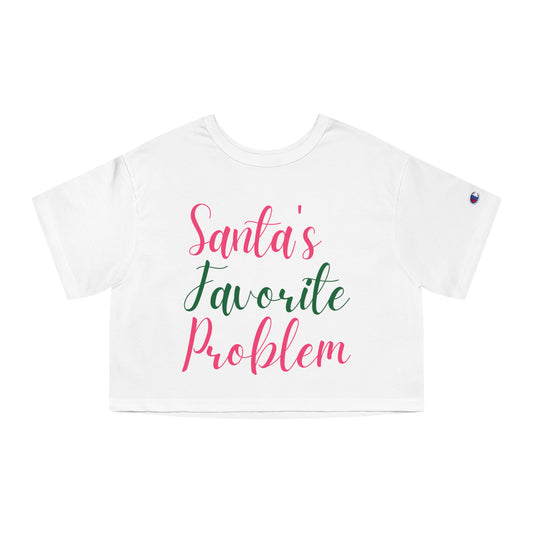 Santa's Favorite Problem Cropped Tee