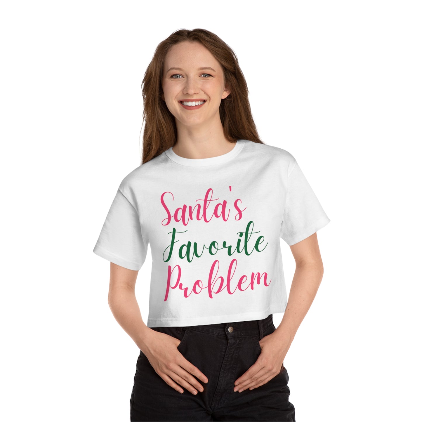 Santa's Favorite Problem Cropped Tee