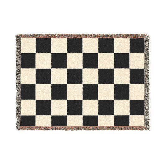 Checkered Woven Blanket